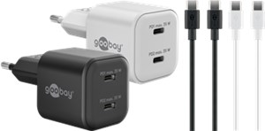 Twin Power Set 2x USB-C™-Ladegeräte (30 W), 2x USB-C™-Kabel