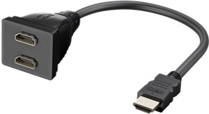 HDMI™-Kabeladapter, vergoldet