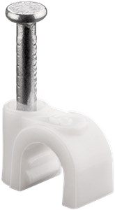Cable Clip 5 mm, white