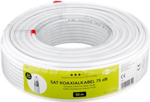 Câble Coaxial SAT 75 dB, Double Blindage