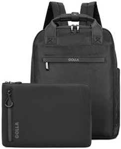 Set aus Rucksack und Laptop-Sleeve 13 Zoll, Black