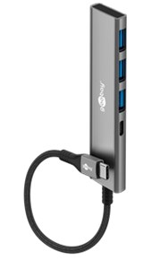 Slim 4-Port USB-Hub, USB-C™ auf USB-C™/USB-A, 5 Gbit/s