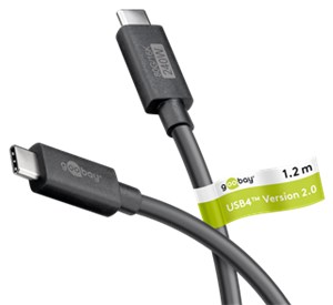 USB-C™-Kabel zertifiziert, USB4™ Version 2.0, 240 W, 80 Gbit/s, PD, 1,2 m