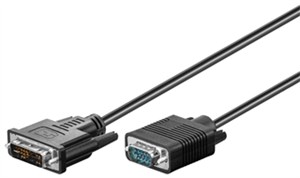 Câble DVI-A/VGA Full HD, nickelé
