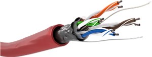 CAT 5e Netzwerkkabel, F/UTP, 100 m, rot