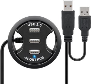 3-portowy wbudowany koncentrator USB