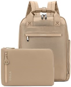 Set of Backpack and Laptop Sleeve 13 Inch, Coffee