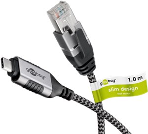 Ethernet-Kabel USB-C™ 3.1 auf RJ45, Slim, 1 m