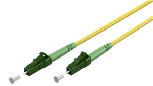 Kabel światłowodowy (FTTH), Singlemode (OS2) Yellow, żółty (Simplex), 0,5 m
