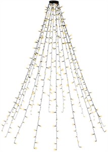 Guirlande Lumineuse à 400 LED avec Anneau pour Sapin de Noël