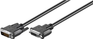 DVI-D Full HD-Verlängerungskabel Dual Link, vernickelt