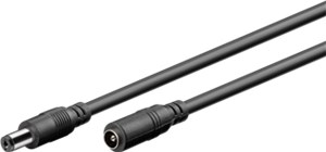 DC-Verlängerungskabel, 3 m, schwarz