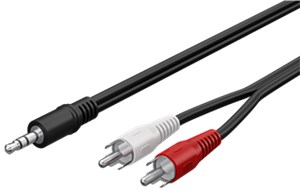 Audio Adapterkabel AUX, 3,5 mm Klinke zu Stereo Cinch-Stecker