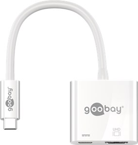 USB-C™-Adapter auf HDMI™ 4K @ 60 Hz, PD, weiß