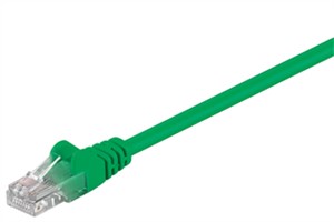 CAT 5e kabel krosowy, U/UTP, zielony, 1,5 m