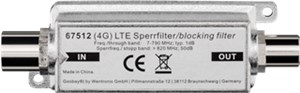 Filtre de Blocage LTE/4G, fiche coaxiale à prise coaxiale