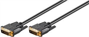 DVI-I Full HD-Kabel Dual Link, vergoldet