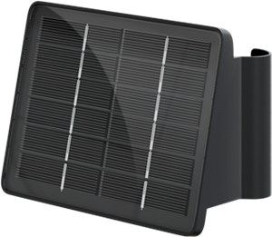 LED Solar Wall Light Quadros, black