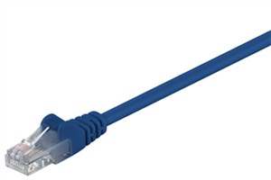 CAT 5e kabel krosowy, U/UTP, niebieski, 0,25 m