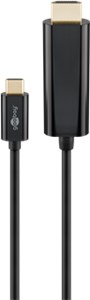 Câble Adaptateur USB-C™ HDMI 4k @ 60 Hz, 1,80 m, Noir