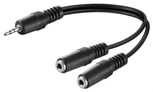 Audio Y-Adapterkabel (3,5 mm stereo)