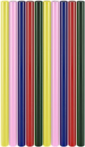 Hot Glue Sticks 11 mm, 5 Colours, 10 Pcs.