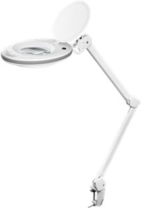 Lampe Loupe à LED avec Pince, 8 W, blanc