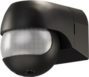 Bewegungsmelder, neigbar/schwenkbar, schwarz