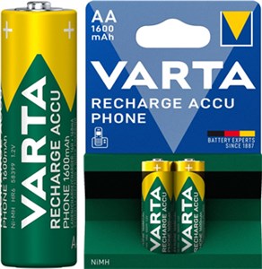 AA (Mignon)/HR6 (58399) Rechargeable - 1600 mAh, 2 pièces dans blister