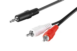 Câble Adaptateur Audio AUX, Jack 3,5 mm vers Prise RCA Stéréo, CU