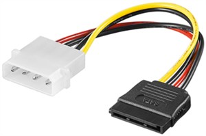 PC-Stromkabel/Stromadapter, 5.25-Stecker zu SATA 