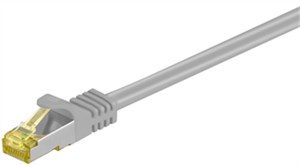 RJ45 Patch Cord CAT 6A S/FTP (PiMF), 500 MHz, with CAT 7 Raw Cable, grey RJ45 Patch Cord CAT 6A S/FTP (PiMF), 500 MHz, with CAT 7 Raw Cable, grey