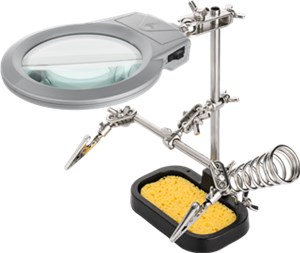 Soldering Aid with Magnifying Glass - Third Hand Soldering Aid with Magnifying Glass - Third Hand