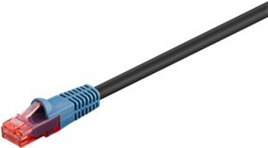 CAT 6 cavo patch per uso esterno, U/UTP, nero CAT 6 cavo patch per uso esterno, U/UTP, nero