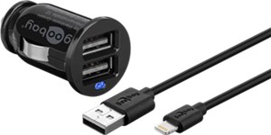 Zestaw do ładowania samochodowego Apple Lightning (12 W) Zestaw do ładowania samochodowego Apple Lightning (12 W)