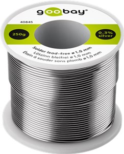 Lötzinn bleifrei, ø 1,0 mm, 250 g Lötzinn bleifrei, ø 1,0 mm, 250 g