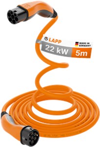 Type 2 Câble de Recharge Auto-Enroulant, jusqu'à 22 kW, 5 m, orange Type 2 Câble de Recharge Auto-Enroulant, jusqu'à 22 kW, 5 m, orange