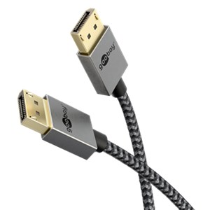 Slim DisplayPort™-Kabel 2.0/2.1, 40 Gbit/s Slim DisplayPort™-Kabel 2.0/2.1, 40 Gbit/s