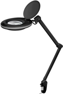 LED-Klemm-Lupenleuchte, 8 W, schwarz LED-Klemm-Lupenleuchte, 8 W, schwarz