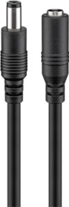DC-Verlängerungskabel, 5 m, schwarz DC-Verlängerungskabel, 5 m, schwarz